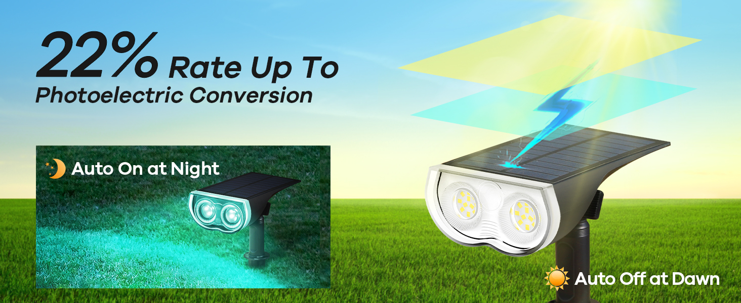 solar lights outdoor waterproof spot lights olar spotlights waterproof garden landscape yard