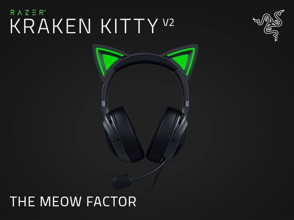 Cute Gaming Pink Cat Ear Headphone Headset stereo surround-sound playstation5 PS5 PS4