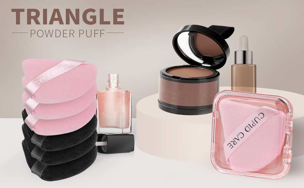 triangle powder puff