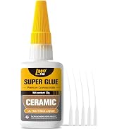 Ceramic Super Glue Liquid, Clear Instant Cyanoacrylate Adhesives for Ceramic Repair Food Safe, Al...