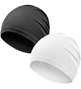 Gainlove 2 Pack Cooling Skull Caps for Men & Women, Breathable 3D Mesh Sweat Wicking Running Hat ...