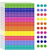 6000 PCS Colored Dot Stickers 1/4 Inch Round Color Coding Labels Circle Dots Labels Price Sticker...