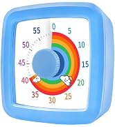 MEPHILIMIA Visual Timer for Kids & Adults, 60 Minute Rainbow Countdown Timer, Time Management Too...