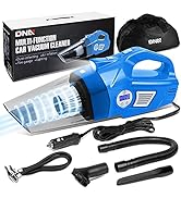 DNA MOTORING TOOLS-10183 2-in-1 Portable Mini Corded Car Vacuum Cleaner Air Compressor w/LED Ligh...