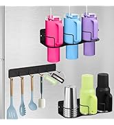 Magnetic Stanley Cup Holder for Fridge, 2 Pack Magnet Tumbler Organizer Holder for Yeti Stanley 2...