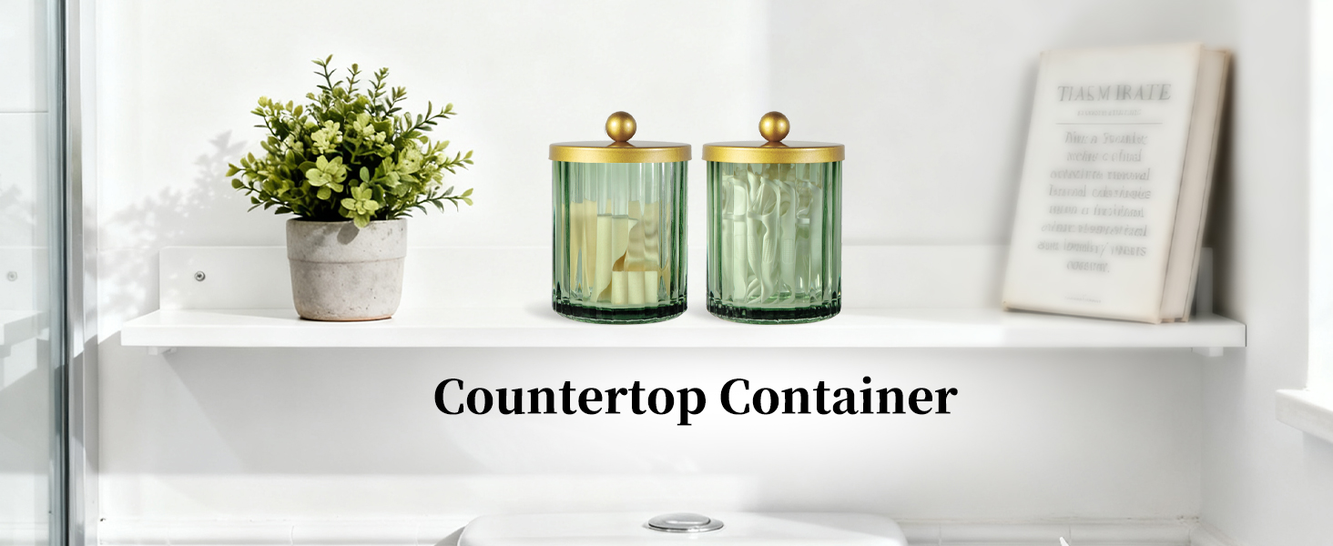 Countertop glass Canister