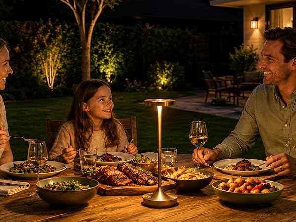 Cordless Table Lamps, Rechargeable 6000mAh LED Desk Lamps, Up to 72 Hours