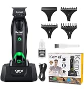 KEMEI 1385 Beard/Hair Trimmer for Men Hair Clippers for Hair Cutting | Cordless Zero Gap Trimmer ...