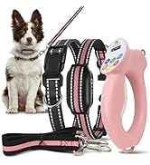 PaiPaitek Dog Shock Collar and No-Pull Training Leash Set, 1600ft Waterproof Dog Training Collar ...
