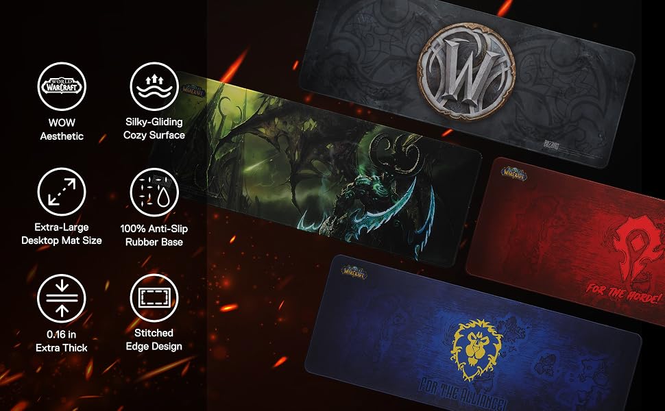 Blizzard WoW Large Game Mouse Pad