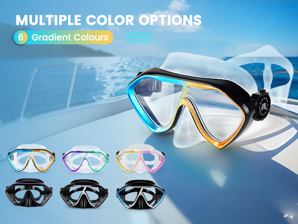 Diving mask Anti-Fog Swimming Snorkel mask for Adults Scuba Dive Swim Snorkeling Goggles Masks