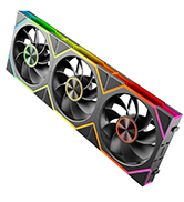 upHere UA02 120mm Reverse Case Fan with Infinity Mirror,Modular Build,Daisy Chain ARGB PC Fans & ...
