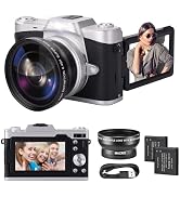 Digital Camera with 3'' Flip Screen 16X Digital Zoom Compact Point and Shoot Camera for Kids, Beg...
