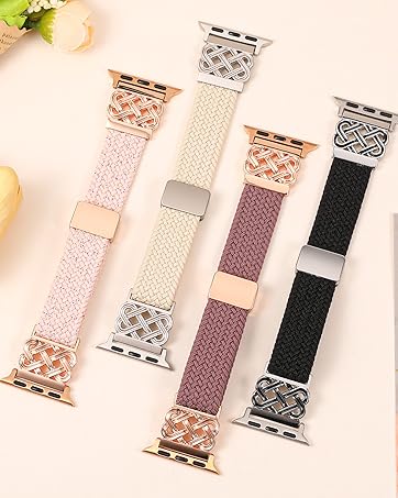 Braided Magnetic Band Compatible with Apple Watch Bands 38/40/41/42/44/45/46/49mm Women