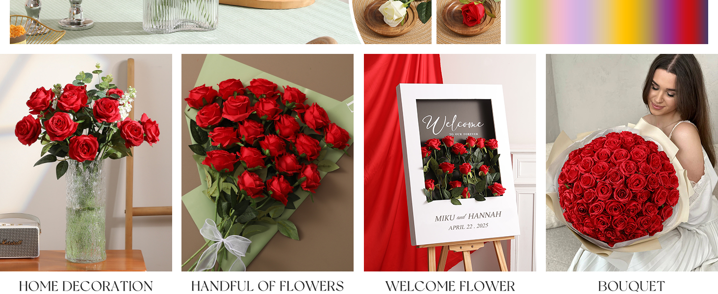 12pcs red roses