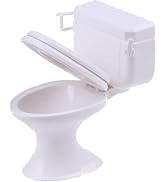 1:12 Scale Miniature Bathroom Toilet - Realistic Dollhouse Furniture for DIY Crafts, Dioramas and...