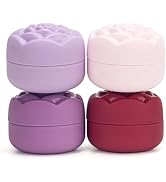 Mabnuby Travel Containers for Cosmetics Toiletries 0.88 Oz 4 Pack Small Silicone Refillable Mini ...