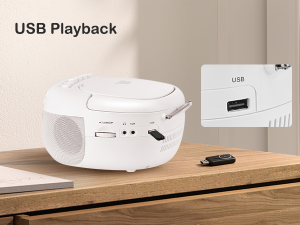 cd cassette player with usb playback