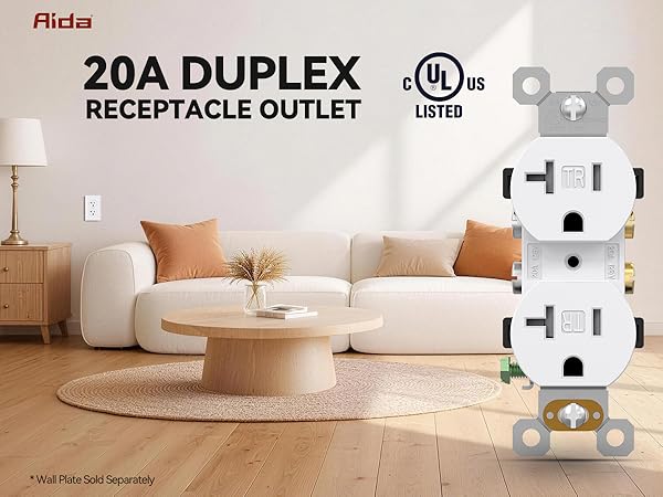 20A DUPLEX OUTLET - TR