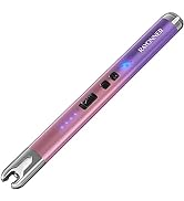 RAYONNER Lighter Electric Candle Lighter Rechargeable USB ARC Lighter (1 Pack - Pink/Purple Gradi...