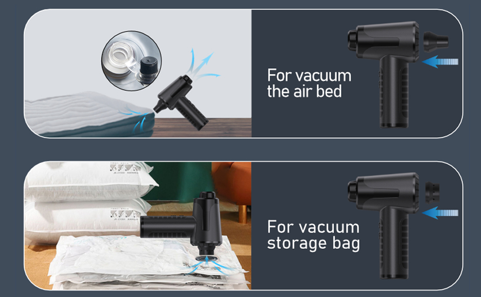 Electric Compressed Air Duster Portable Air Blower Gun