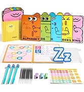 Jar Melo Magic Grooved Writing Practice Books for Kids Ages 3-8, Reusable | Preschool Tracing & H...