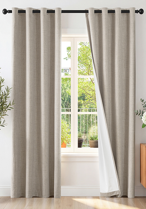 Blackout Curtains long Length 2 Panels Set Room Darkening Grommet sun blocking elegant soundproof