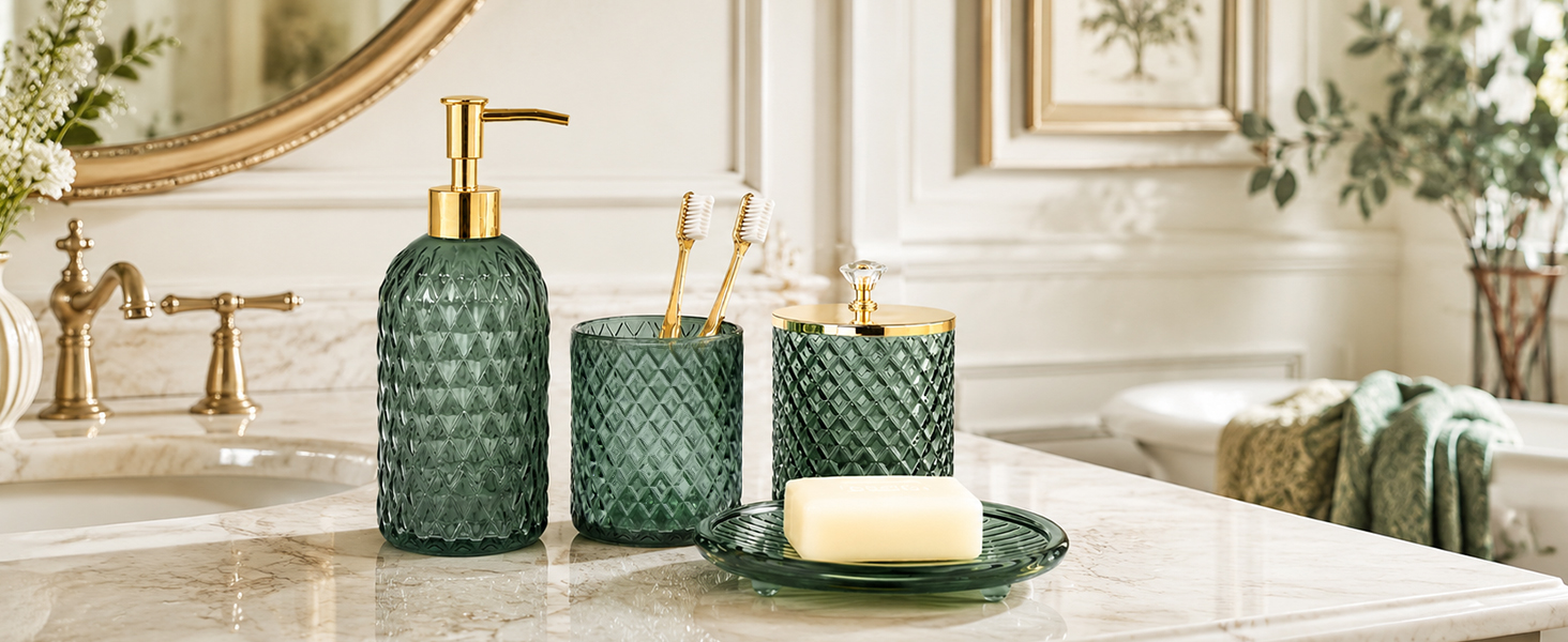 green bathroom decor