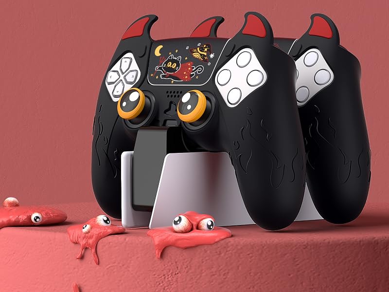 Cute Demon Controller Silicone Case for ps5,