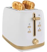 West Bend Timeless 2-Slice Toaster with 7 Browning Levels, Bagel/Waffle/Defrost Settings, High-Li...