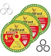 FixltFast 4 1/2 x 7/8 Inch Indestructible Multi-Material Diamond Cut Off Disc for Angle Grinders,...