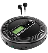 Coby Portable CD Player with Skip Protection- Lightweight and Shockproof Music Disc Player with F...