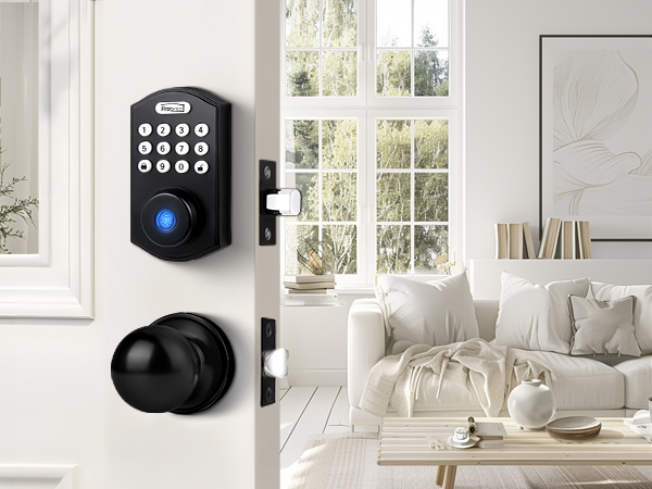 smart deadbolt with knob