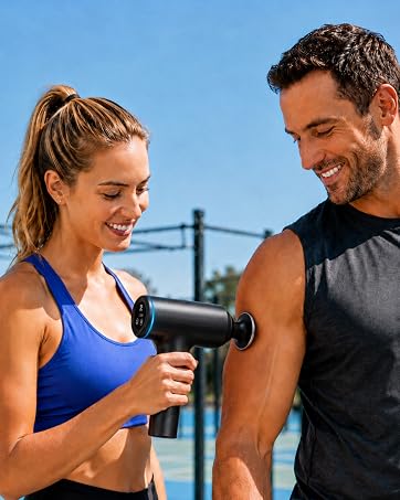 Muscle gun — heated deep tissue relief for couples, athletes and daily users after work.