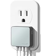 Nekmit 65W USB C Charger Block, 4 Port Flat Wall Charger with USB C and USB A, Multiport GaN Fast...