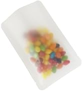 PABCK 100 Pieces Matte Clear Plastic Heat Seal Bags 3.94x5.9 inch Open Top Food Storage Bag Poly ...