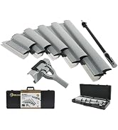 ROLLINGDOG Drywall Skimming Blade Set - Include Extension Pole and Transport Case,13PC Easy Carry...