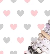 silver jewellry on heart print background
