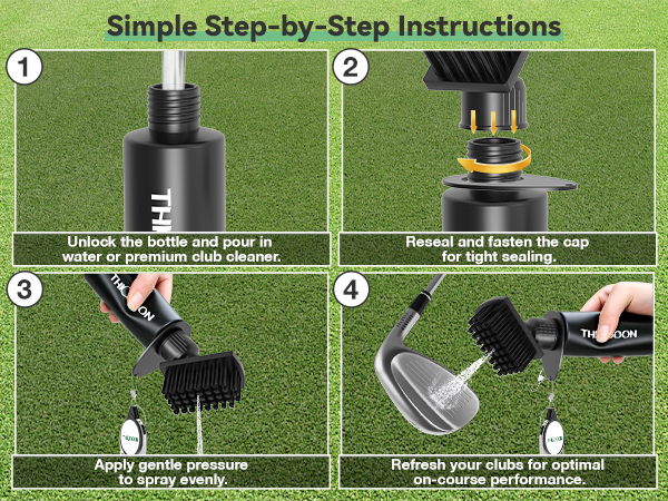 Portable Golf Club Groove Cleaning