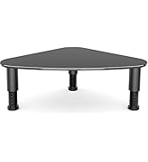 Tempered Glass Computer Monitor Riser/Triangle Save Space Desktop Corner Stand for Computer Monit...