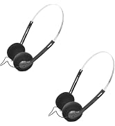 2 Pcs Retro Over-Ear Headphone,Vintage Feelings Underwire Headphones,Retro Lightweight Earphones,...