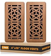 2 Pack Floor Vent Covers, Floor Register 4x10, Heavy Duty Walkable Steel Vent Cover, Adjustable M...
