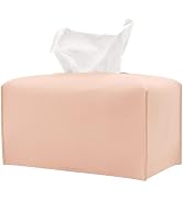 Hapforever 1PC Extra Large Rectangle Tissue Box Cover, PU Leather Rectangular Tissue Box Holder w...
