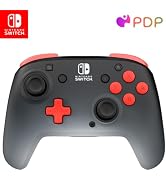 PDP REMATCH Enhanced Wireless Nintendo Switch Pro Controller, Rechargeable 40 hour battery power,...