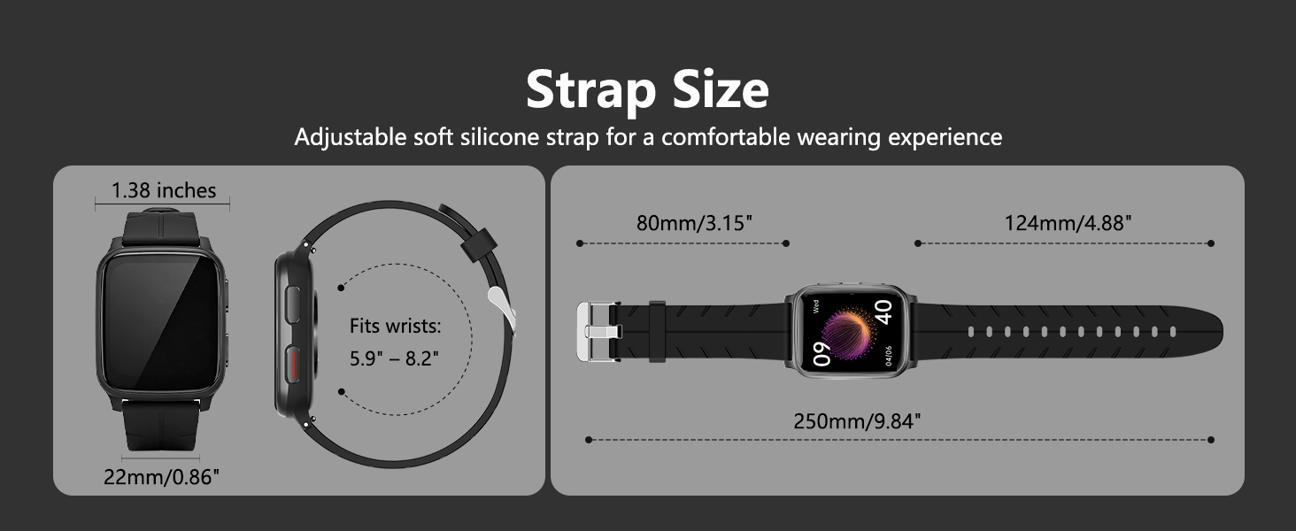 smart watch strap size