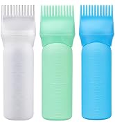 Cosywell Root Comb Applicator Bottle 6 Ounce 3 Pack Hair Oiling Bottle Hair Dye Applicator Brush ...