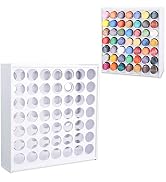 SANFURNEY 49 Holes Craft Paint Storage Organizer Vertical Paint Rack Stand for Apple Barrel, Folk...