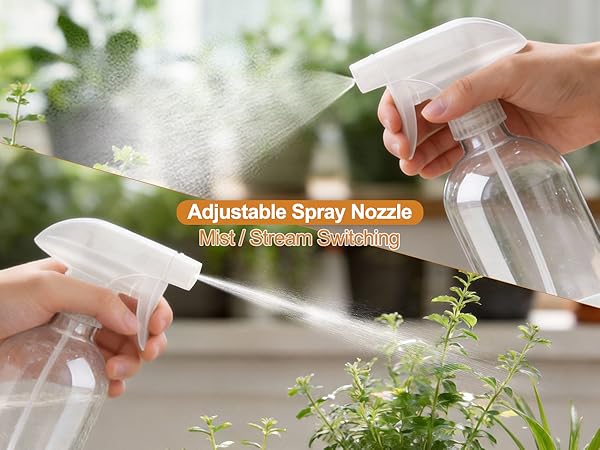 mist stream off glass spray bottles