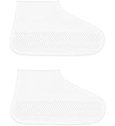 1 Pairs Clear Shoe Covers Waterproof Silicone Rain Shoe Covers Hard Sole Version Non Slip Reusabl...