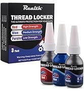 Red Purple and Blue Lock Tight Threadlocker 10ml-3Pack, Low, Medium and High Strength locktight T...